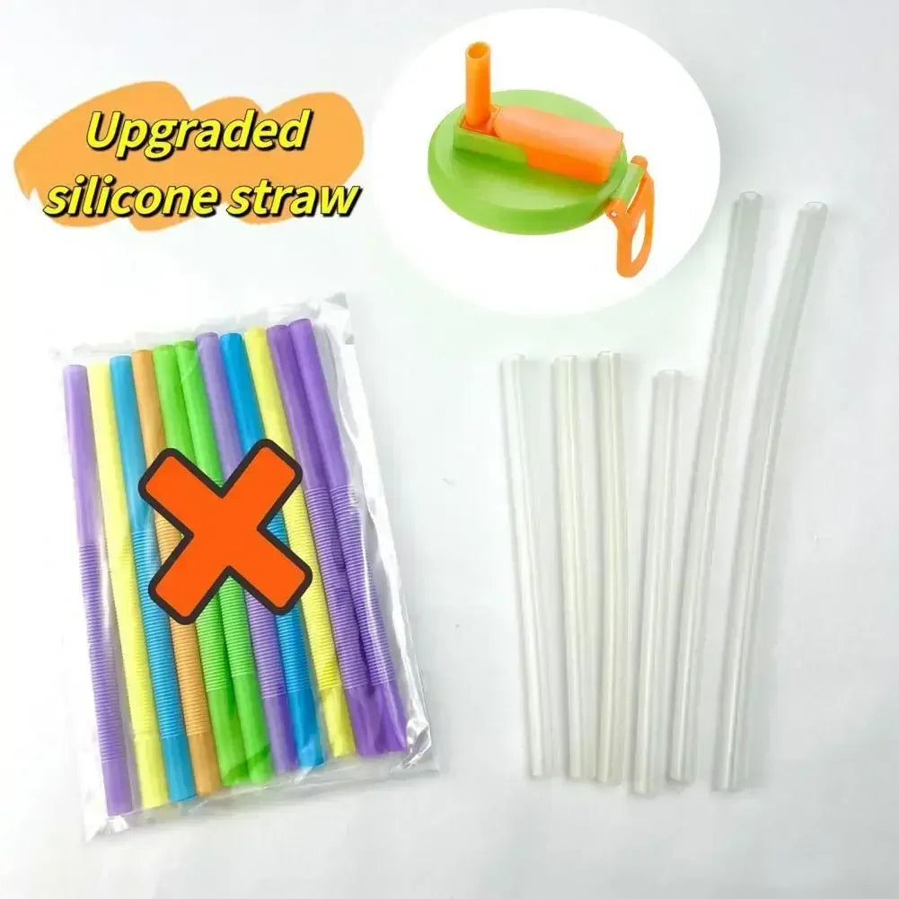 1pc Travel Soda Lid With Straw Reusable Silicone Lid for Standard Beverage Cans for Picnic Portable Juice Bear Straw Cap