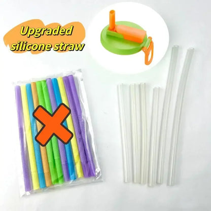 1pc Travel Soda Lid With Straw Reusable Silicone Lid for Standard Beverage Cans for Picnic Portable Juice Bear Straw Cap