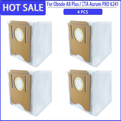Main Side Brush HEPA Filter Mops Colth Dust Bag For Obode A8 Plus / ETA Aurum PRO 6241 Robotic Vacuum Cleaner Accessories