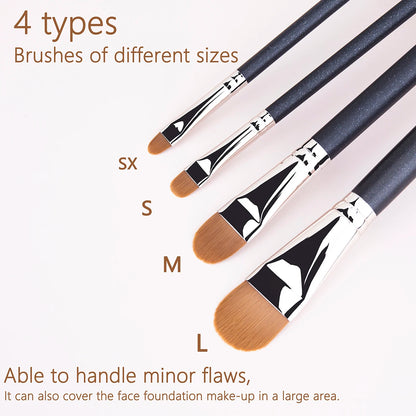 Ultra Thin Foundation Brush Lightweight and Thin Face Contour Brush Flat Contour Brush Blending Foundation Cream Makeup Brushes