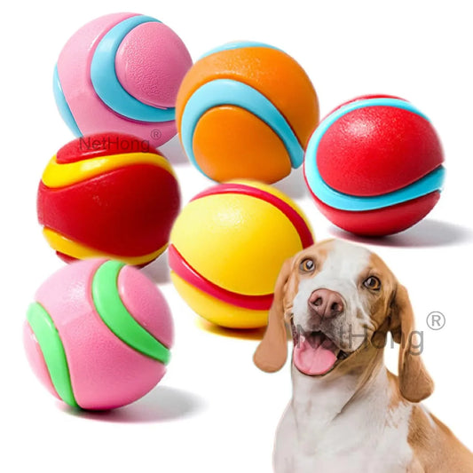 6Pcs Squeaky Balls Toys Dogs Interactive Toys TPR Dog Chew Toy for Dog Pet Teeth