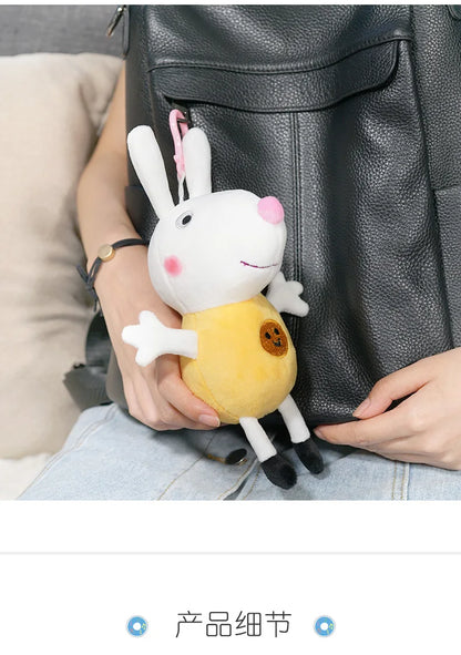 19cm 100% Genuine PEPPA PIG Stuffed Soft Doll Peppa George Zoe Suzy Rebecca Emily Danny Pedro bear Dinosaur Children Plush toy