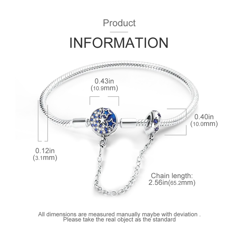 925 Sterling Silver Charm Bracelet - Leaf, Clover, Butterfly & Heart Design | 17-20cm Adjustable