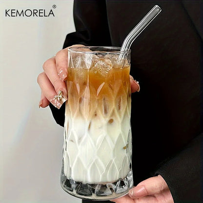 KEMORELA INS 500ML Eiskaffeebecher, ideal für Whisky, Tee, Saft, Milch und Wasser.