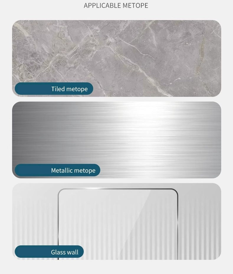 Saugnapfhalterung, Silikon-Duschkopfhalter, wiederverwendbar, abnehmbar, Wandregal mit fester Basis für Badezimmeraccessoires