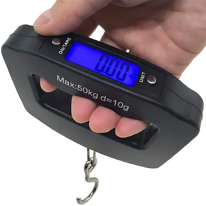 50kg Digital Luggage Scale Portable Suitcase Scale Handheld Electronic Scales Backlight Digital Display Travel Accessories