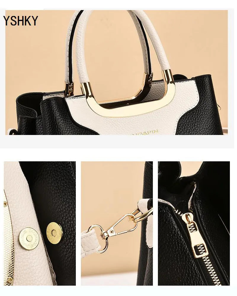 Luxury Designer Handbag 2025 - Women Leather Shoulder Bag Printed Monogram Crossbody