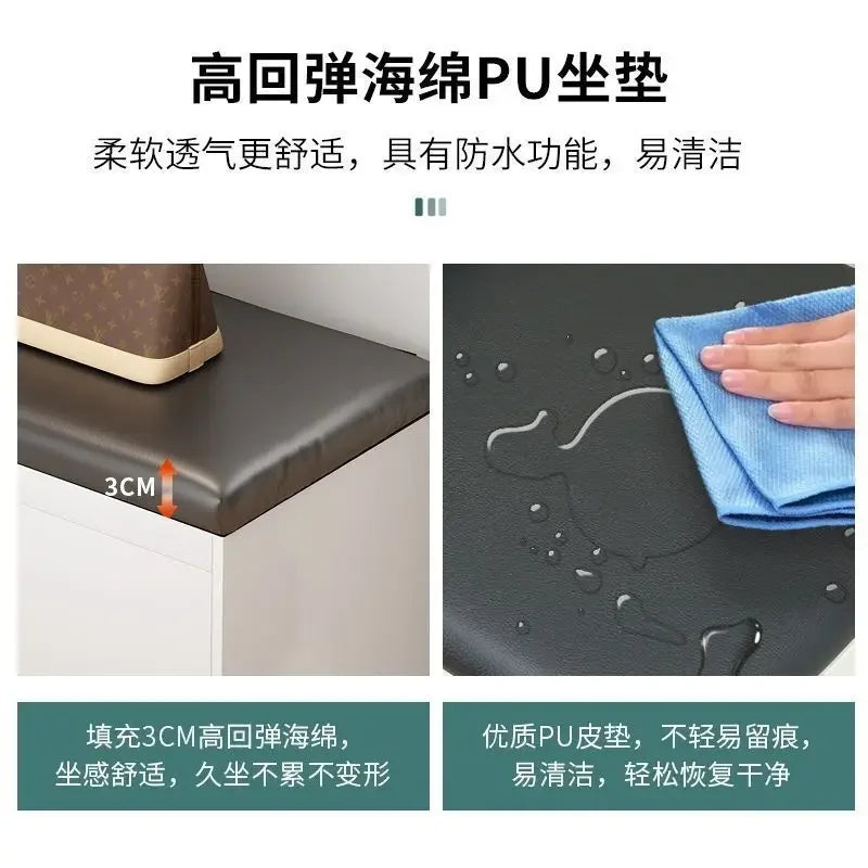 Modern Shoe Cabinets Storage Entrance Stool Entrance Hall Shoe Cabinets Bench White Living Room Home Furniture