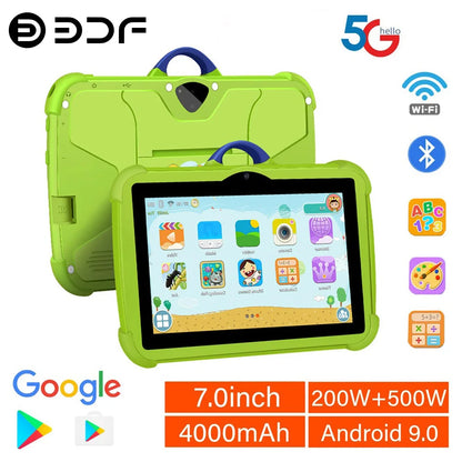 2024 New 5G WiFi 7 Inch Google Tablet For Children Learning Education Kids Tablets Quad Core 4GB RAM 64GB ROM Dual BOW Cameras