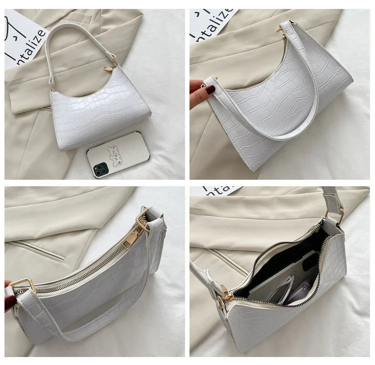 Fashion Exquisite Shopping Bag Retro Casual Women Totes Shoulder Bags Female Leather Solid Color Chain Handbag for Women 2023