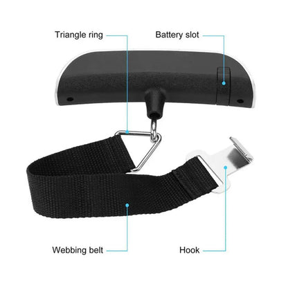 Digitale, tragbare Gepäckwaage 110 lb (50 kg) zum Aufhängen für Reisekoffer