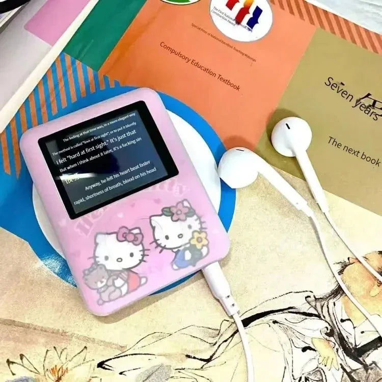 kawaii hello kitty Student MP3 Cartoon anime Portable mini music Walkman sports companion Sound can be played externally new