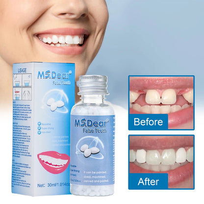 30ml Moldable False Teeth Dentures Adhesives Making Veneers Plastic Rubber Temporary Teeth Gaps Broken Repair Dental Beauty Tool