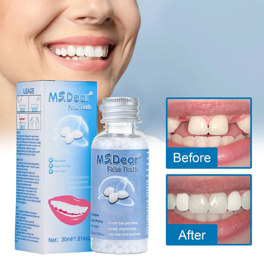 30ml Moldable False Teeth Dentures Adhesives Making Veneers Plastic Rubber Temporary Teeth Gaps Broken Repair Dental Beauty Tool