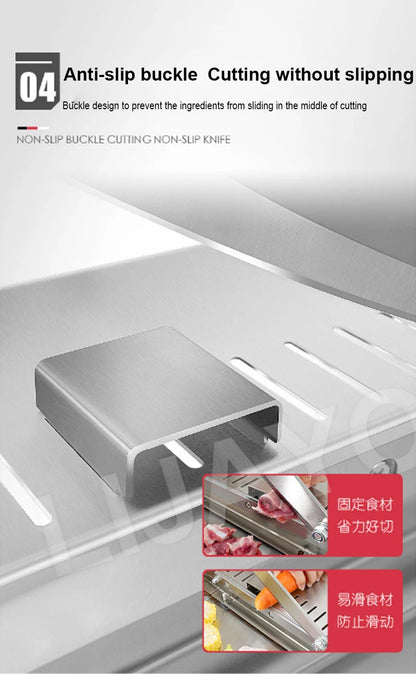 LIJAYO Commercial Manual Frozen Chicken Duck Fish Slicer Bone Cutting Tool Stainless Steel Minced Lamb Bone Meat Cutter