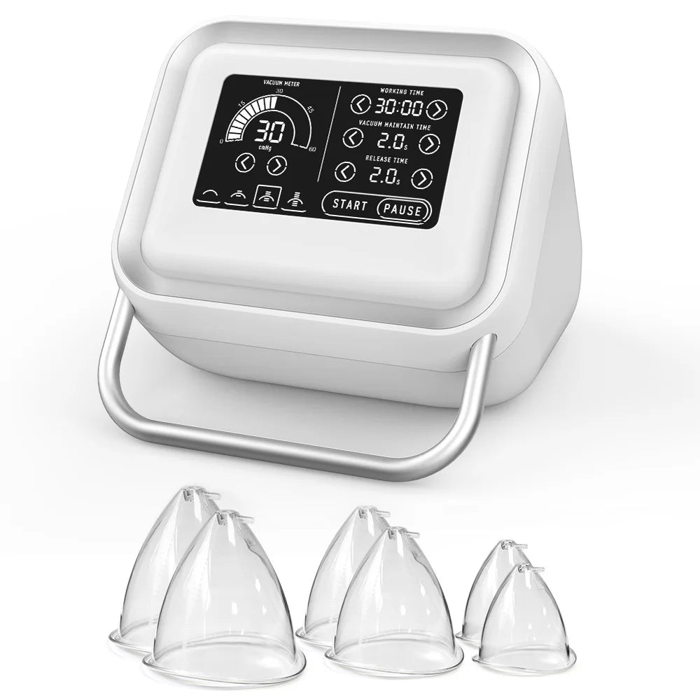 Mychway Vacuum Massage Lifting Beauty Machine Breast Enlargement Machine Pump Cup Massager Body Shaping Butt Lifting Device