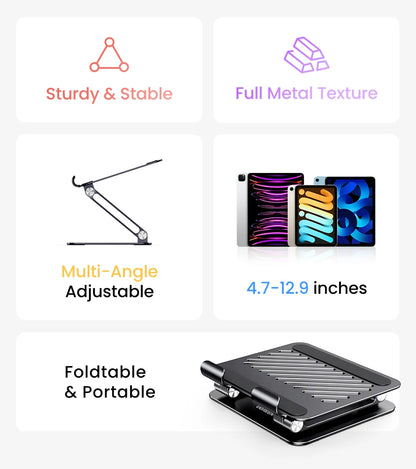 UGREEN Tablet Phone Stand For iPad Pro iPhone Xiaomi Tablet Support Aluminum iPad Holder Laptop Stand Phone Holder iPad Stand