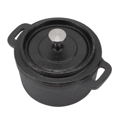 Cast Iron Pot Dutch Oven with Lid Double Traditional Thickened Cooker with Handle for Slow Cooking Barbecue Pasta Kitchen Tool