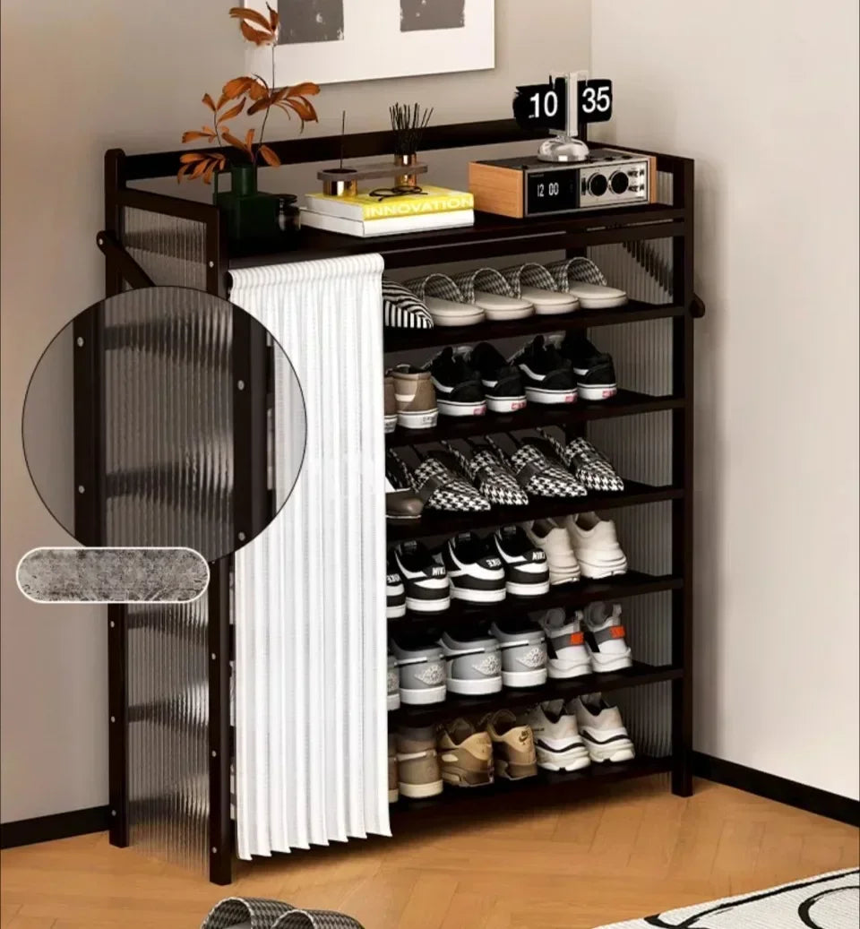 Folding Shoe Racks Multi-storey Simplicity Storage Shelves No Installation Required Strong Load-bearing Capacity Shoe Cabinet