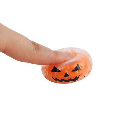 5/10/20Pcs Halloween Squeeze Ball Pumpkin Ghost Fidget Toy Kids Halloween Birthday Party Favors Trick or Treat Goodie Bag Filler