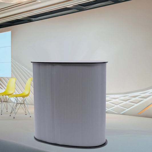 Trade Show Display Podium Table Exhibition Stand Desk Office Reception Counter Exhibition Stand Folding Front Desk