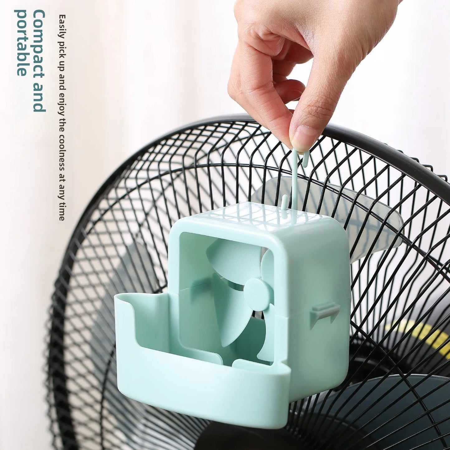 Summer Cooling Artifact Electric Fan Cooling Household Floor Fan Desktop Fan Clip-on Ice Cube