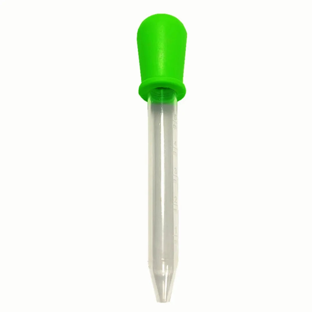 5PCS 5ml Small Silicone Plastic Pipette Dropper Feeding Medicine Liquid Eye Ear Pipette Dropper Lab Experiment Toys Gift
