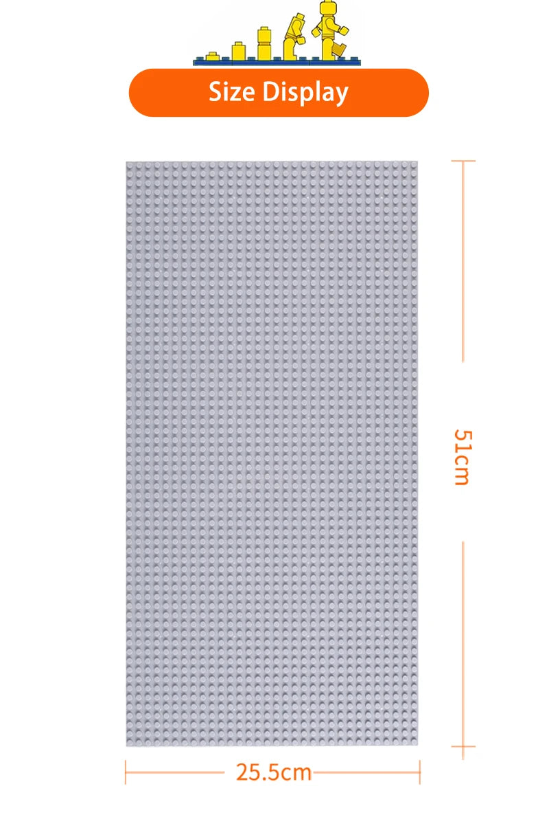1pcs32 * 64 holes single layer classic block base plate, DIY assembly block wall compatible brand toys Birthday gift gift
