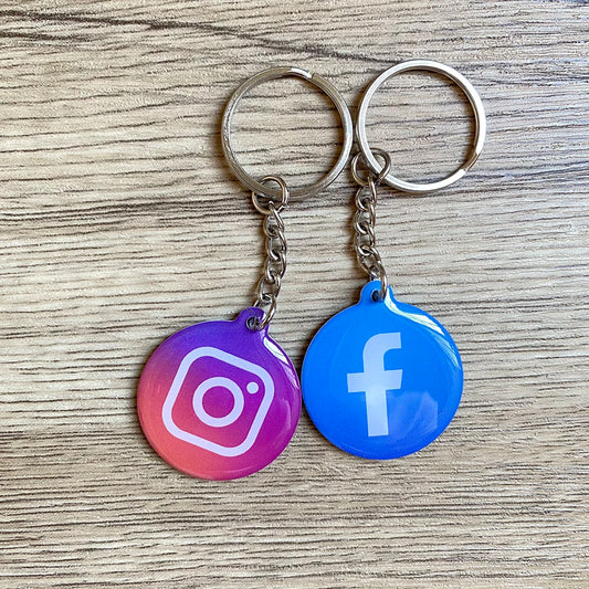 Waterproof Epoxy NFC Tap Review Keychain Google Review Follow us on Instagram Facebook NFC Key Card