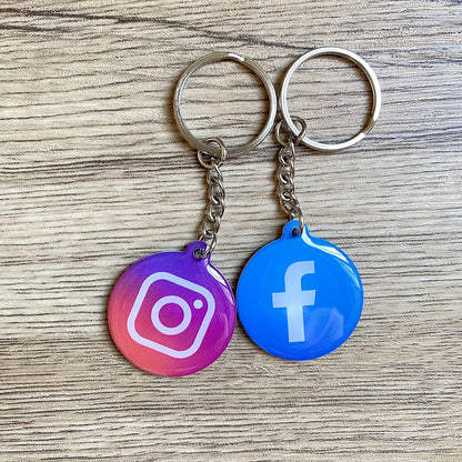 Waterproof  Epoxy  NFC Tap Review Keychain Google Review Follow us on Instagram Facebook NFC Key Card