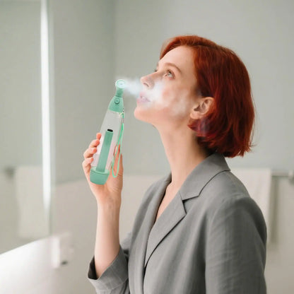Summer Cooling Spray Bottle Pump Mister Women Face Moisturizing Mist Sprayer Manual Steamer Hydrating Atomizing Nebulizer Cooler