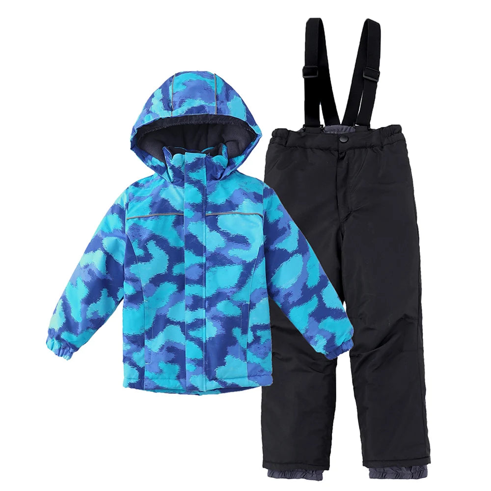 Kids Ski Suit Waterproof Snowboard Jacket & Pants Set - Boys Girls Winter Snow Gear 3-12 Years