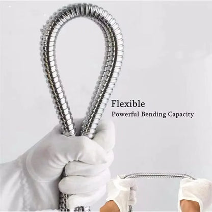 High Quality Grey 1.5m/ 2m /3m G1/2 Inch Flexible Shower Hose Stainless Steel Chrome Bathroom Water Head Shower Extension Pipe