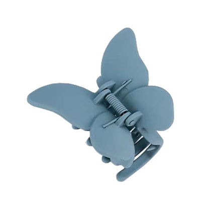 Matte Butterfly Hair Claw Solid Simple Ponytail Holders Barrettes Sweet Fairy Hair Clip Elegant Hairpin Claw Styling Accessories