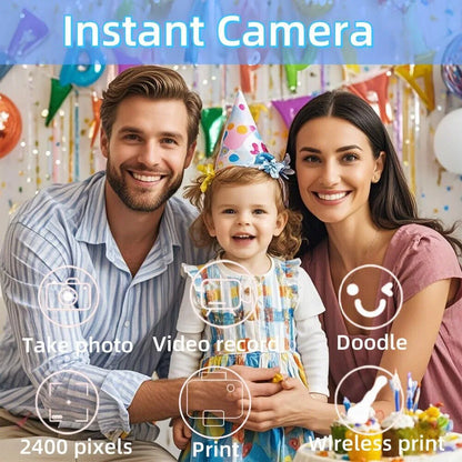 Children 1080P HD Digital Camera Toys Instant Print for Kids Thermal Print Camera Instant Print Photo Video With 32G Memory Card
