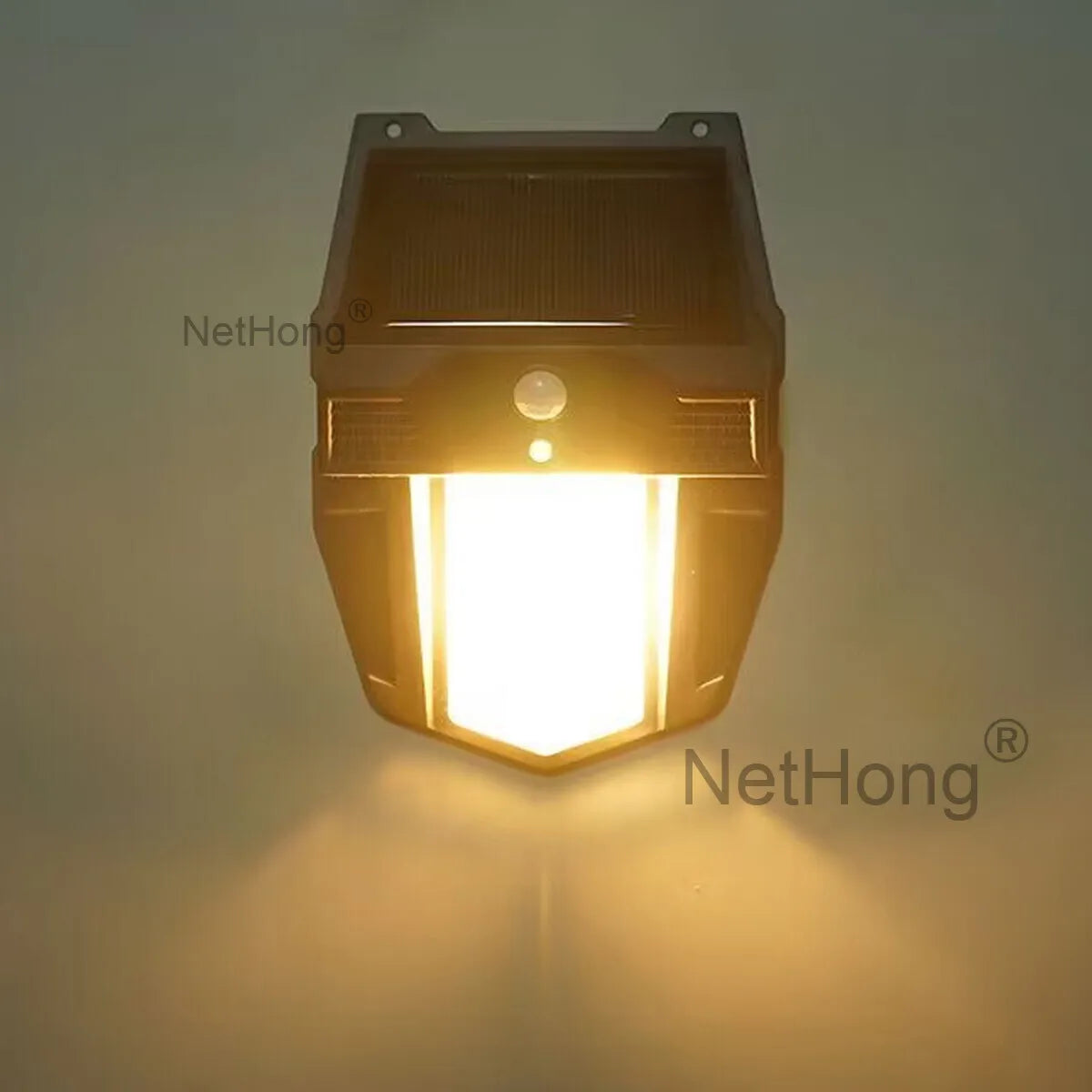 LED Solar Street Wall Light PIR Motion Sensor Security Outdoor Garden Lamp