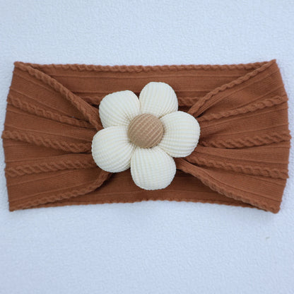 New Flower Nylon Girl Hairband Elastic Soft Baby Headband for Children Turban Headwear for Newborn Baby Kids Hair Accessories