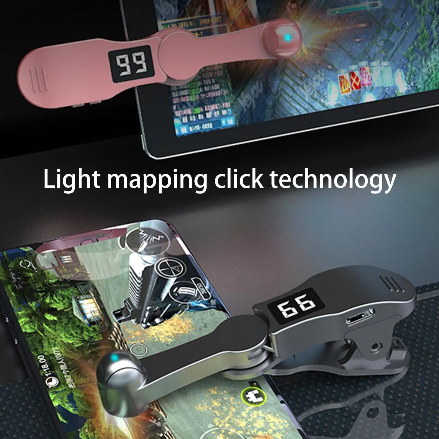 Smart Automatic Screen Clicker Automatic Finger Clicking Device Smartphone Continuous Clicking Gadgets for Live Broadcast Likes