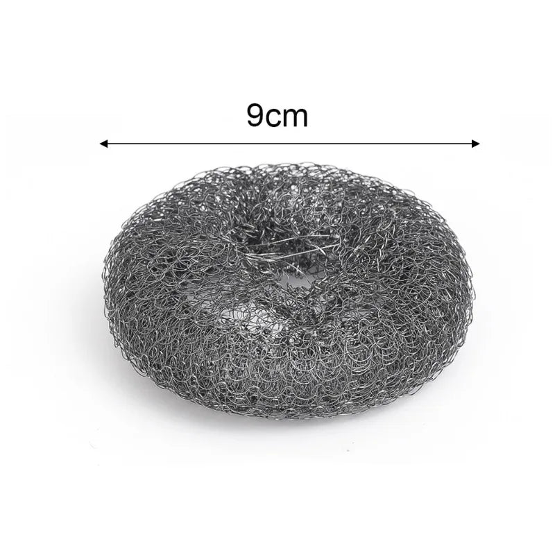 Edelstahl-Drahtbürste mit langen Griffen, Küchenersatz, Stahlwolle-Drahtkugelbürste, Geschirrspülbürste, Spülbecken-Arbeitsplattenreinigung