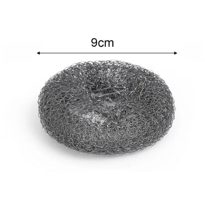 Edelstahl-Drahtbürste mit langen Griffen, Küchenersatz, Stahlwolle-Drahtkugelbürste, Geschirrspülbürste, Spülbecken-Arbeitsplattenreinigung