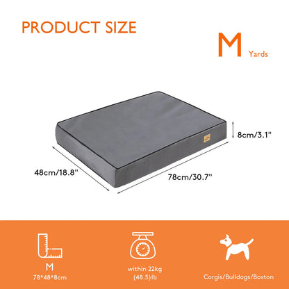 ML XL 2XL Hundebett Jumbo Orthopädisches Hundebett mit Memory-Schaum-Basis, Matratze und waschbarem Bezug, wasserdicht