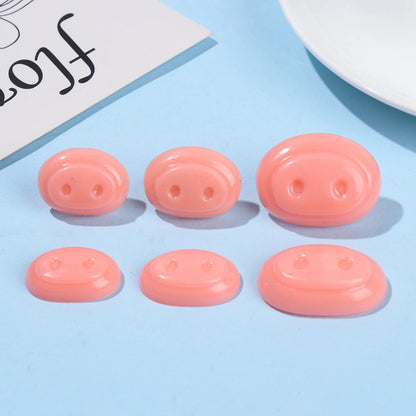 10Pcs Plastic Nose Crafts Doll Triangle Noses Oval Safety Noses Pigs Noses Plush Animal Nose DIY Animals Buttons For Dolls Fox
