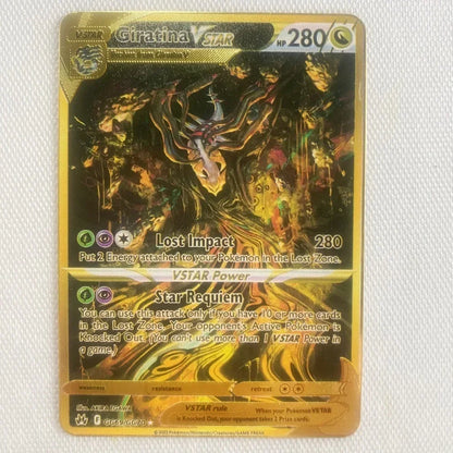 Pokémon 32er-Karten Goldmetall-Pokémon-Karten Englisch Harte Eisenkarten Mewtu Pikachu Gx Glurak Vmax Paket Spielkollektion