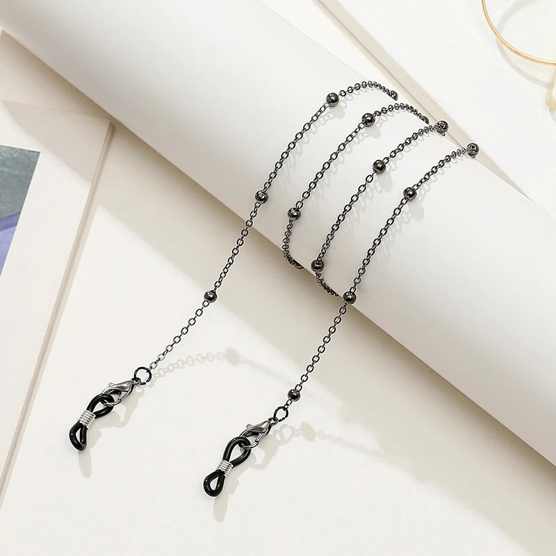 Sunglasses Masking Chains For Women Acrylic Pearl Crystal Eyeglasses Chains Lanyard Glass New Fashion Jewelry Wholesale