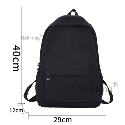 Girls Boys School Bag Rucksack Backpack for Laptop/Travel/Work Plain Bag New~