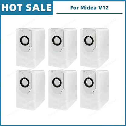 Compatible For 미디어 Midea V12 / Eureka J12 Ultra Spare Parts Accessories Consumables Main Side Brush Filter Mop Cloth Dust Bag