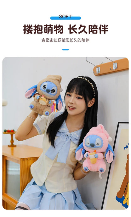 New Stitch Eat Some Thing Before Sleep Series Vinyl Blind Box Bag plush Pendant Cute Doll Mystery Box Toy Adult Birthday Gift