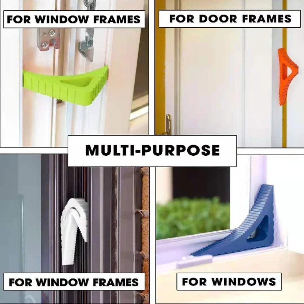 Türstopper aus Gummi für Zuhause und Büro, Antikollisions-Türstopper, wiederverwendbarer Bodenblock, Türkeil, Türstopper für Fenster