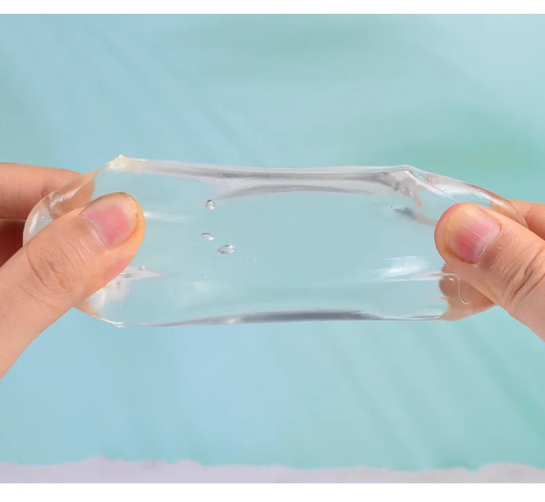 Transparent Ice Cubes Soft TPR Slow Rebound Sequins Maltose Ball Pinch Toy Stress Relief Elastic Squeezing Ball Decompression