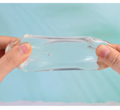 Transparent Ice Cubes Soft TPR Slow Rebound Sequins Maltose Ball Pinch Toy Stress Relief Elastic Squeezing Ball Decompression